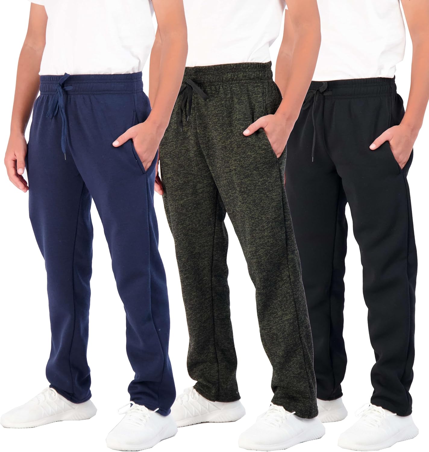 Boys' Tech Fleece Open Bottom Sweatpants with Pockets Review