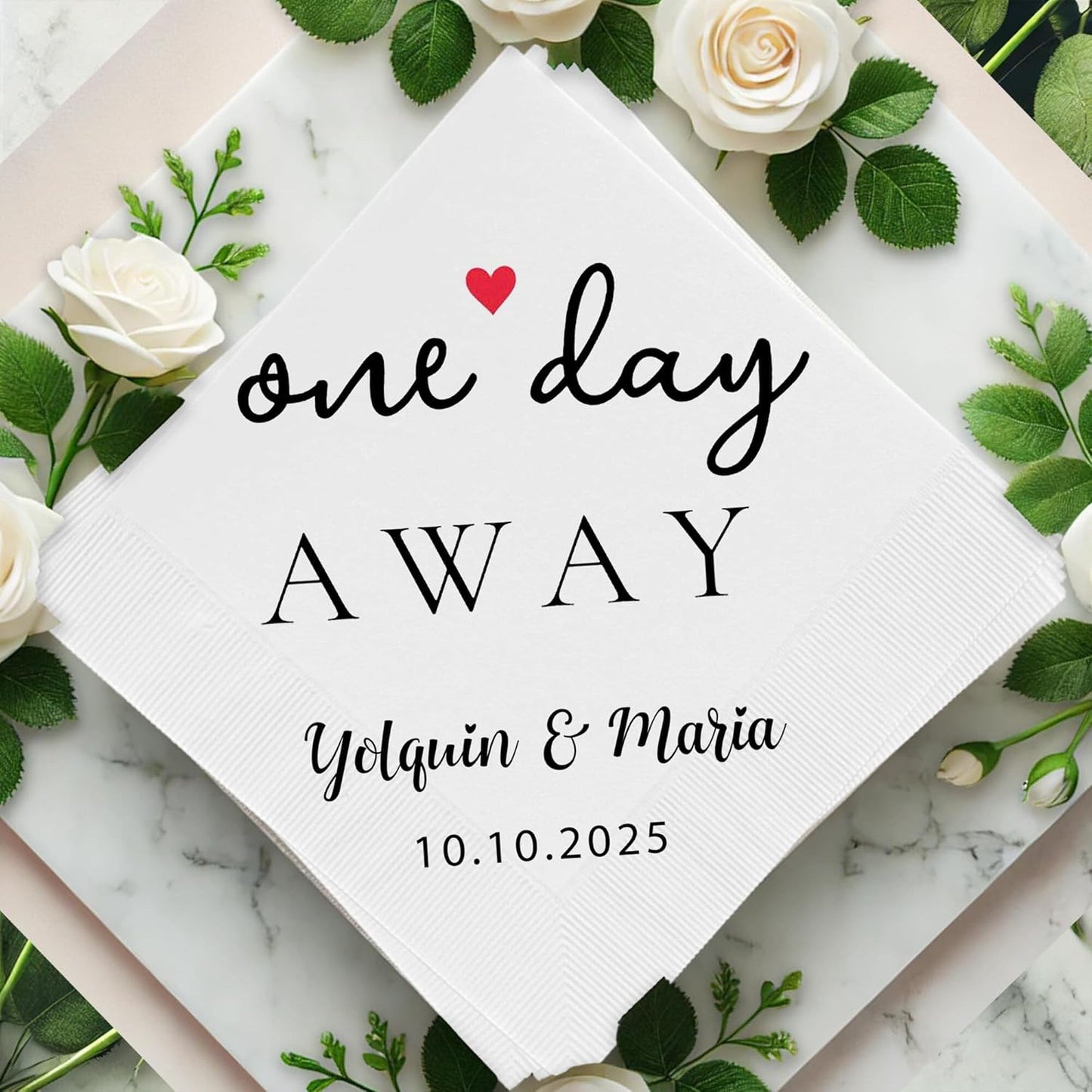 Custom Wedding Napkins - Personalized Elegance!