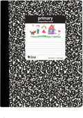 C-Line Composition Notebook Primary Ruled Black Marble - Primary