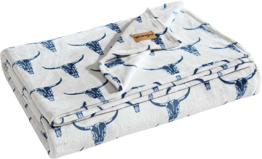 Wrangler Ultra Soft Plush Fleece Blanket for Cozy Bedding