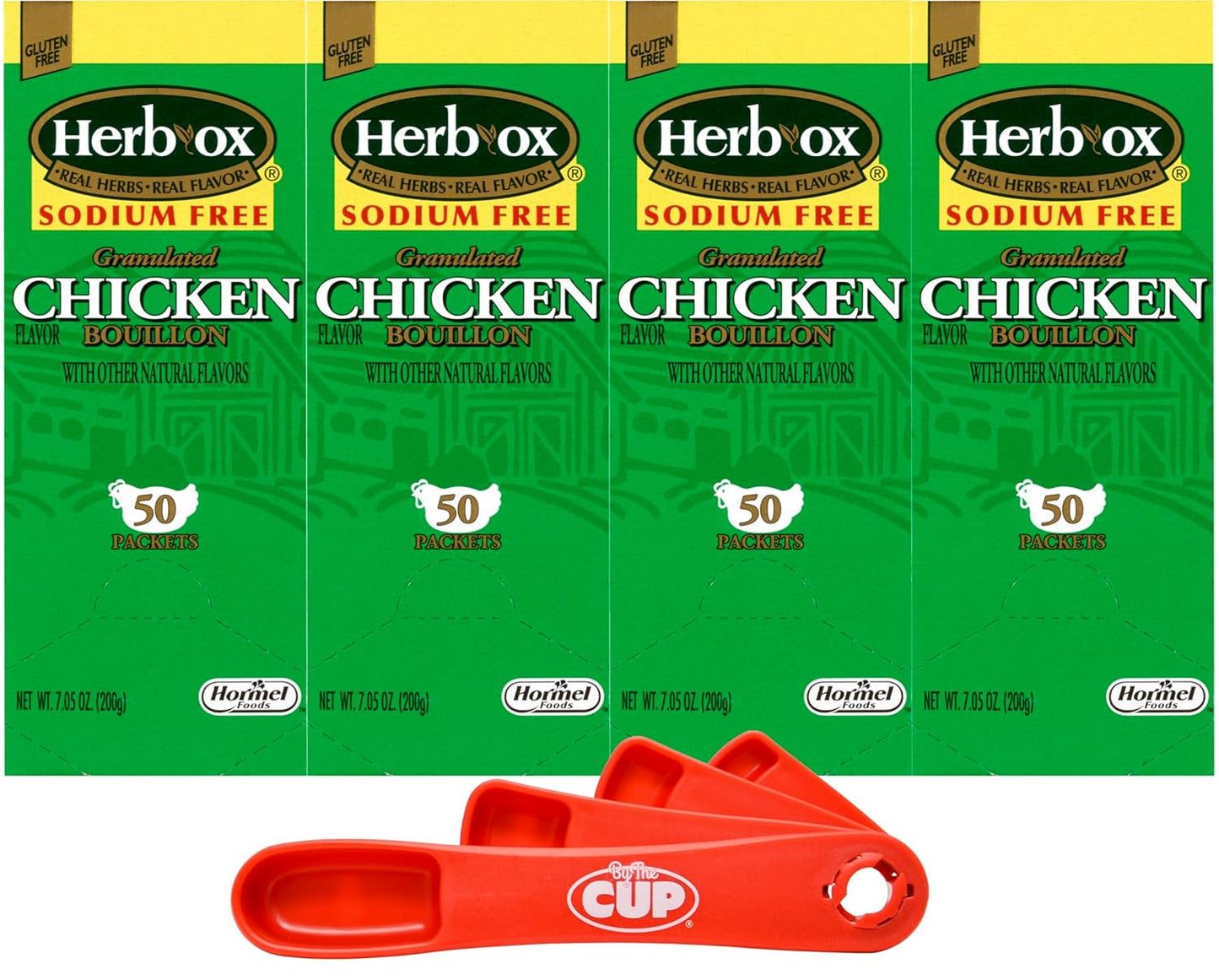 Herb-Ox Sodium-Free Chicken Flavor Bouillon with Measuring Spoon
