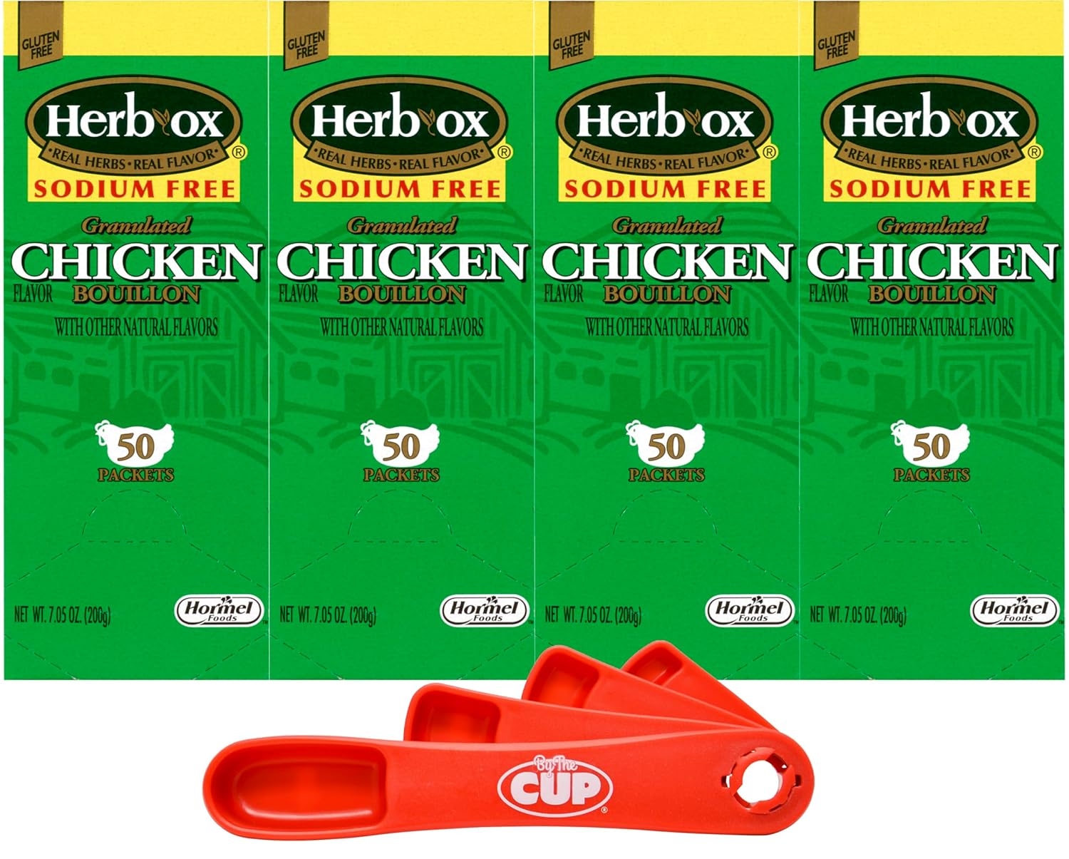 Herb-Ox Sodium-Free Chicken Flavor Bouillon with Measuring Spoon