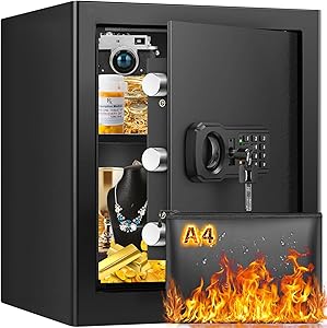 1.8 Cu ft Fireproof Waterproof Home Safe with Digital Keypad