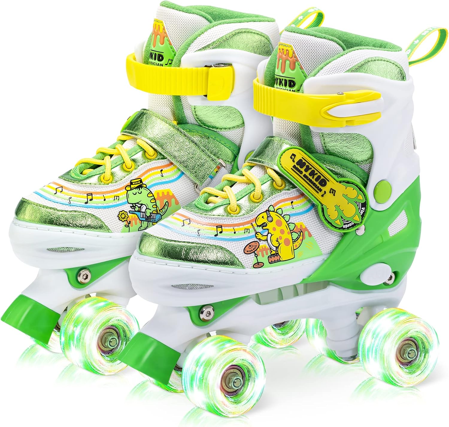 Adjustable Roller Skates with Light Up Wheels for Kids Fun