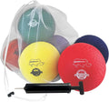 Rhino Skin Playground Ball Set-Soft Inflatable, 6 Balls, Bag & Pump