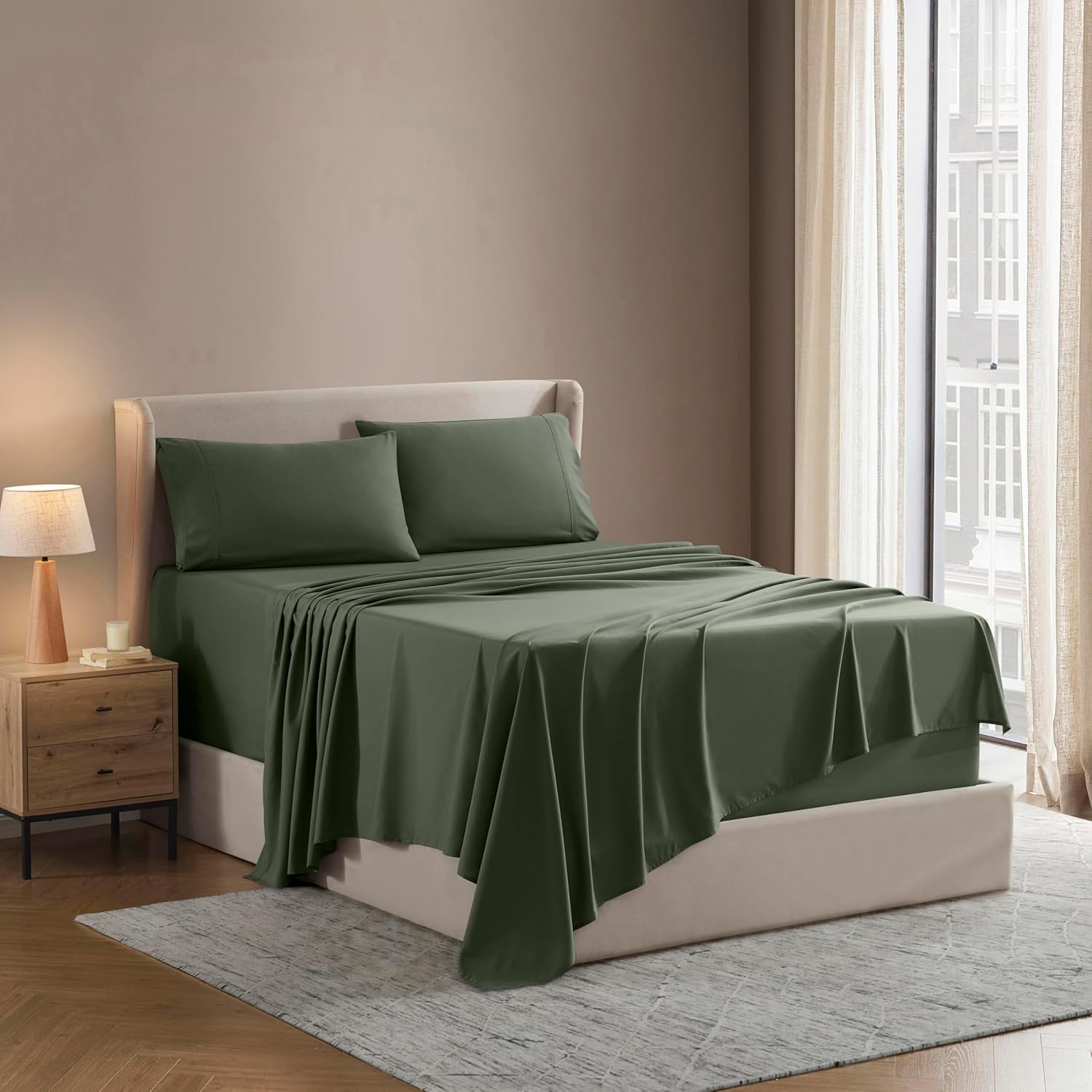 Nestl Short Queen Sheet Set - Ultra-Soft Microfiber Comfort