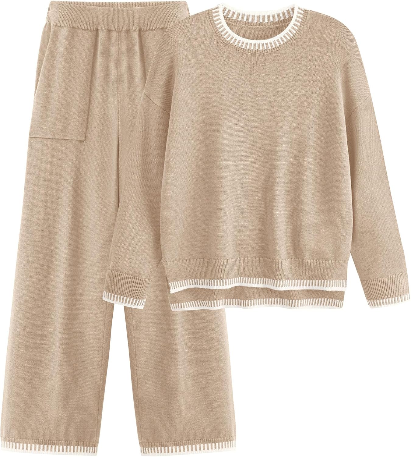 PRETTYGARDEN Women's 2 Piece Knit Sweater Outfit for Comfort
