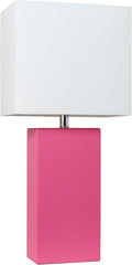 Elegant Designs LT1025-HPK Modern Leather Table Lamp Review