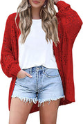 Lightweight Crochet Cardigan for Women - Stylish Open Front Knit Shoes
