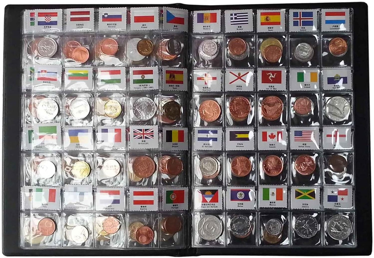 Coin Collection Starter Kit with 120 Countries Coins and Album