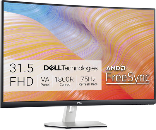 Dell Curved 31.5 FHD Monitor - Immersive 1800R Display
