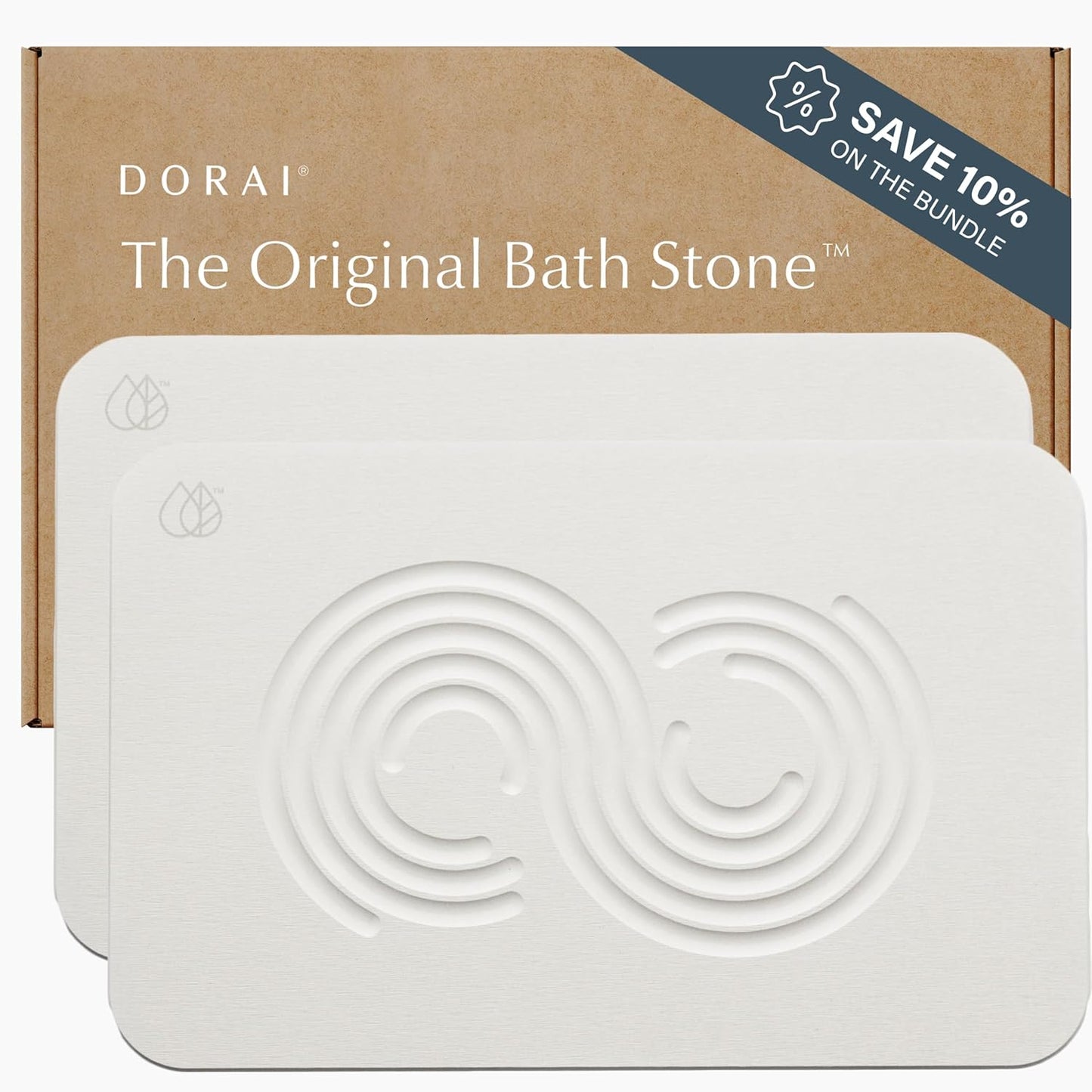 Dorai Home Bath Stone Mat - Luxury Quick-Dry Diatomite Mat