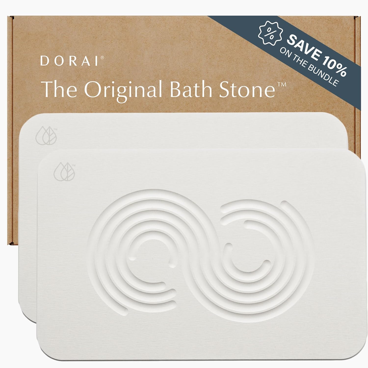 Dorai Home Bath Stone Mat - Luxury Quick-Dry Diatomite Mat