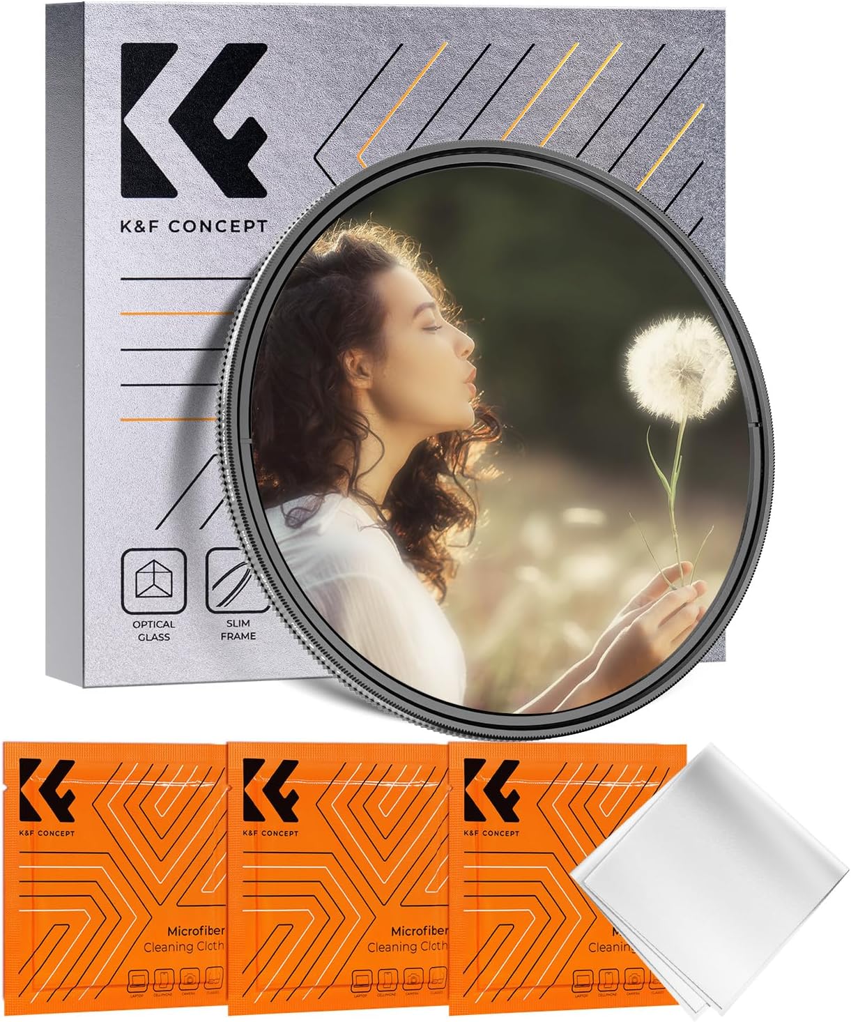 K&F CONCEPT 77mm Black Diffusion Mist & Variable ND Filter