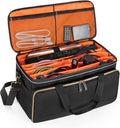 Trunab Large Travel DJ Cable File Bag with Padded Laptop Compartment