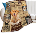 Jerkboo Golden Retriever 80in x 60in Soft Flannel Throw Blanket