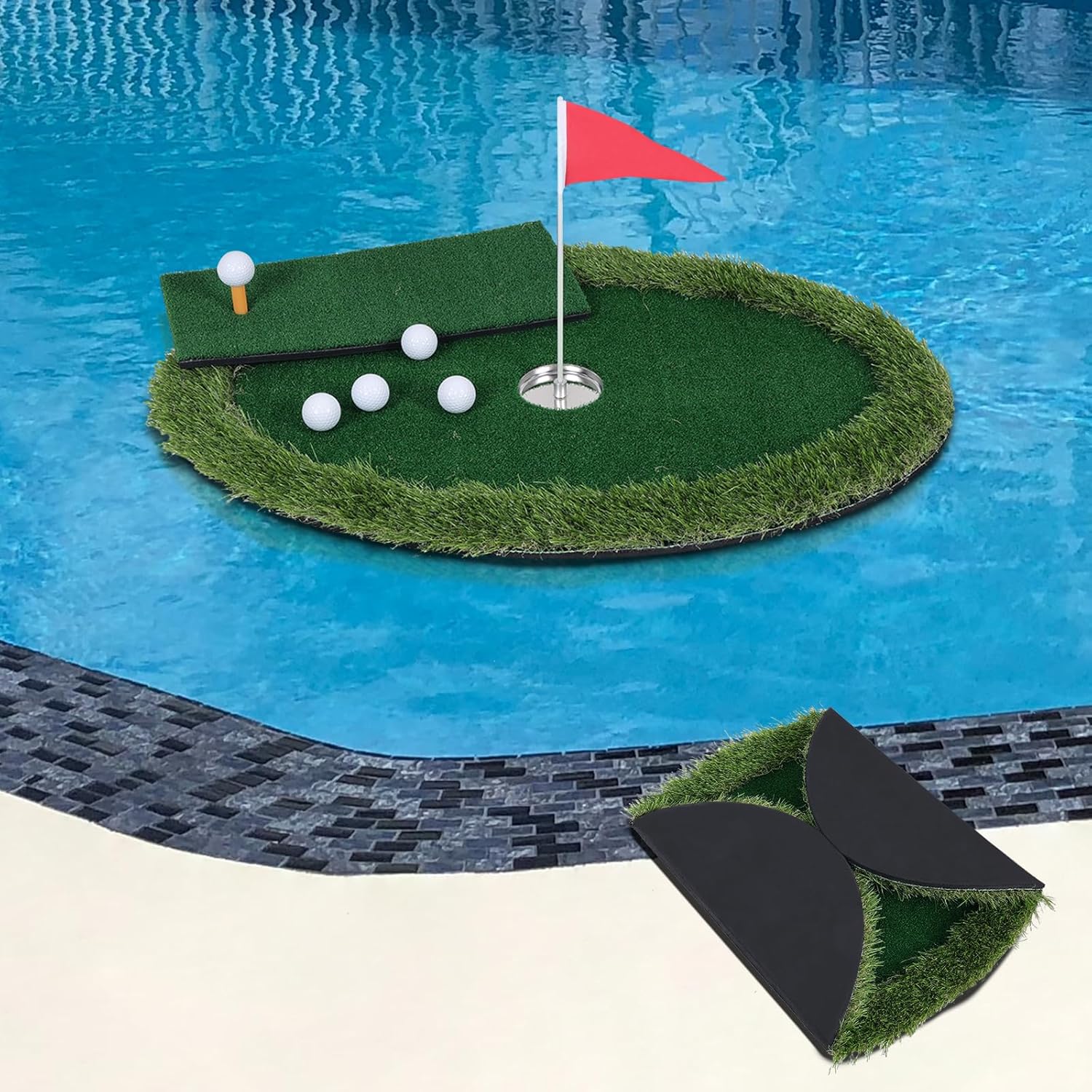 Ultimate Pool Golf Practice Mat by Kokorona
