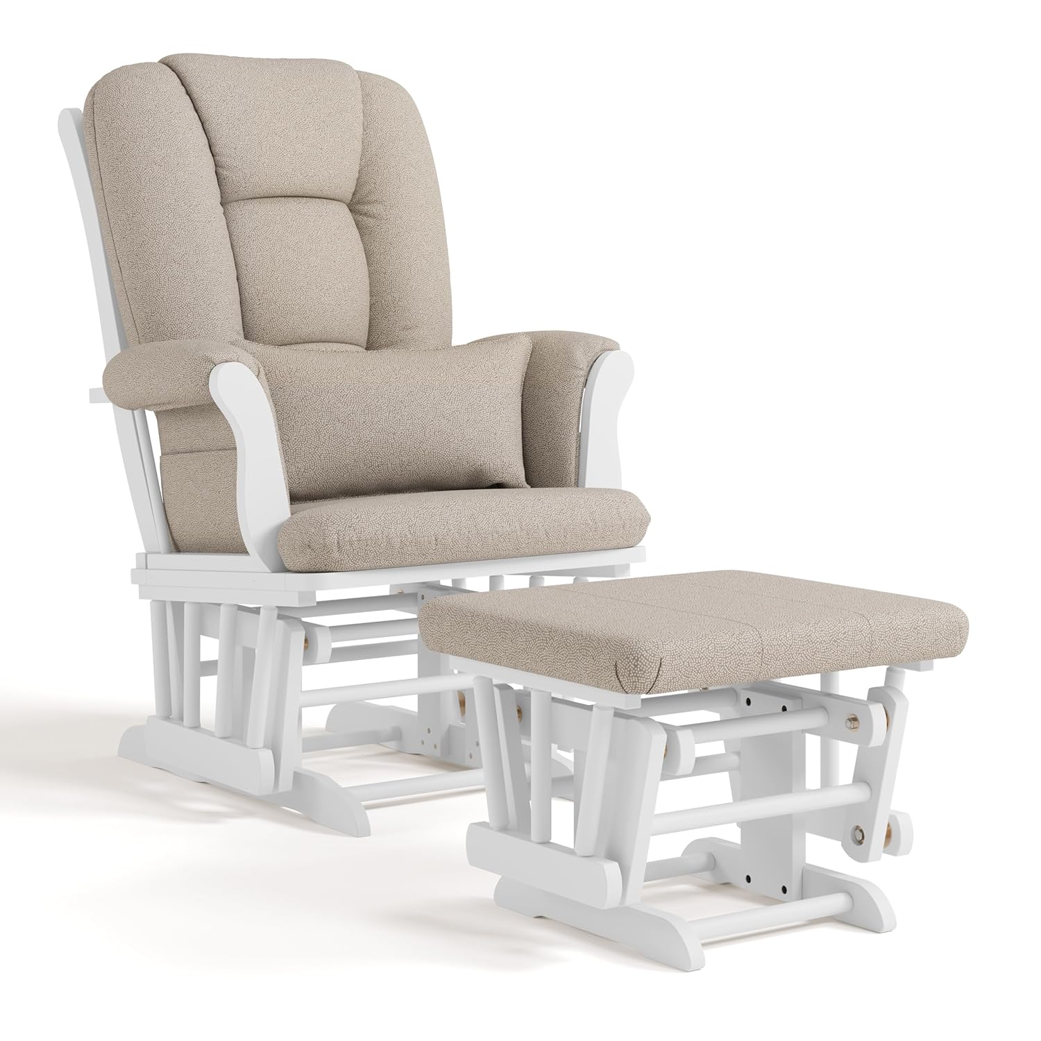 Storkcraft Tuscany Custom Glider and Ottoman for Nursery Comfort