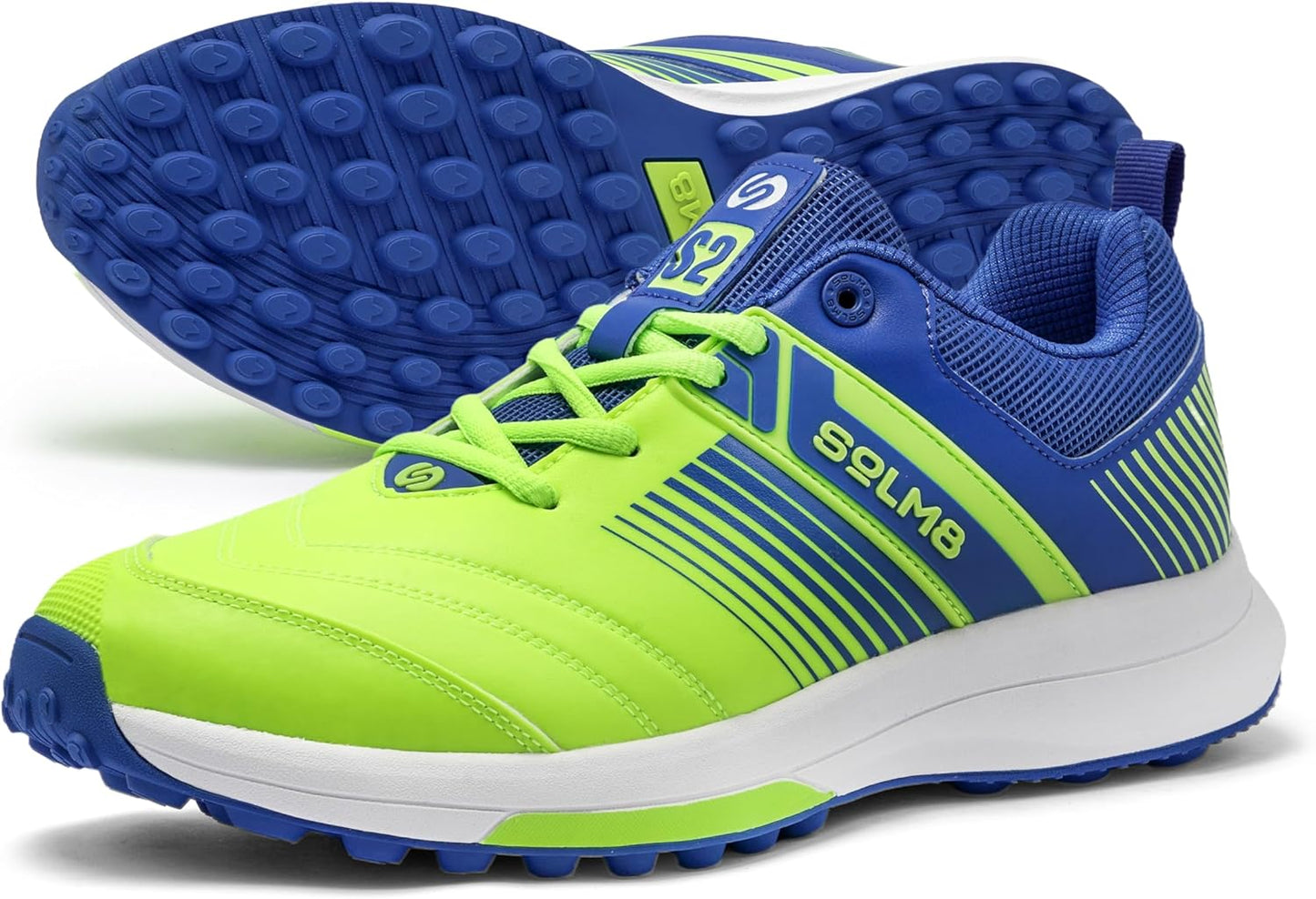 SOLM8 S2 Cricket Shoes for Men and Boys - Advanced Grip Spikes