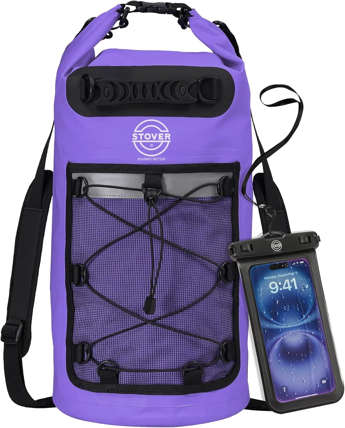 STOVER Waterproof Backpack for Kayaking, Travel, Beach & Hiking