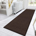 Non Slip Carpet Runners for Hallway 2x10 Natural Jute - Deep Brown