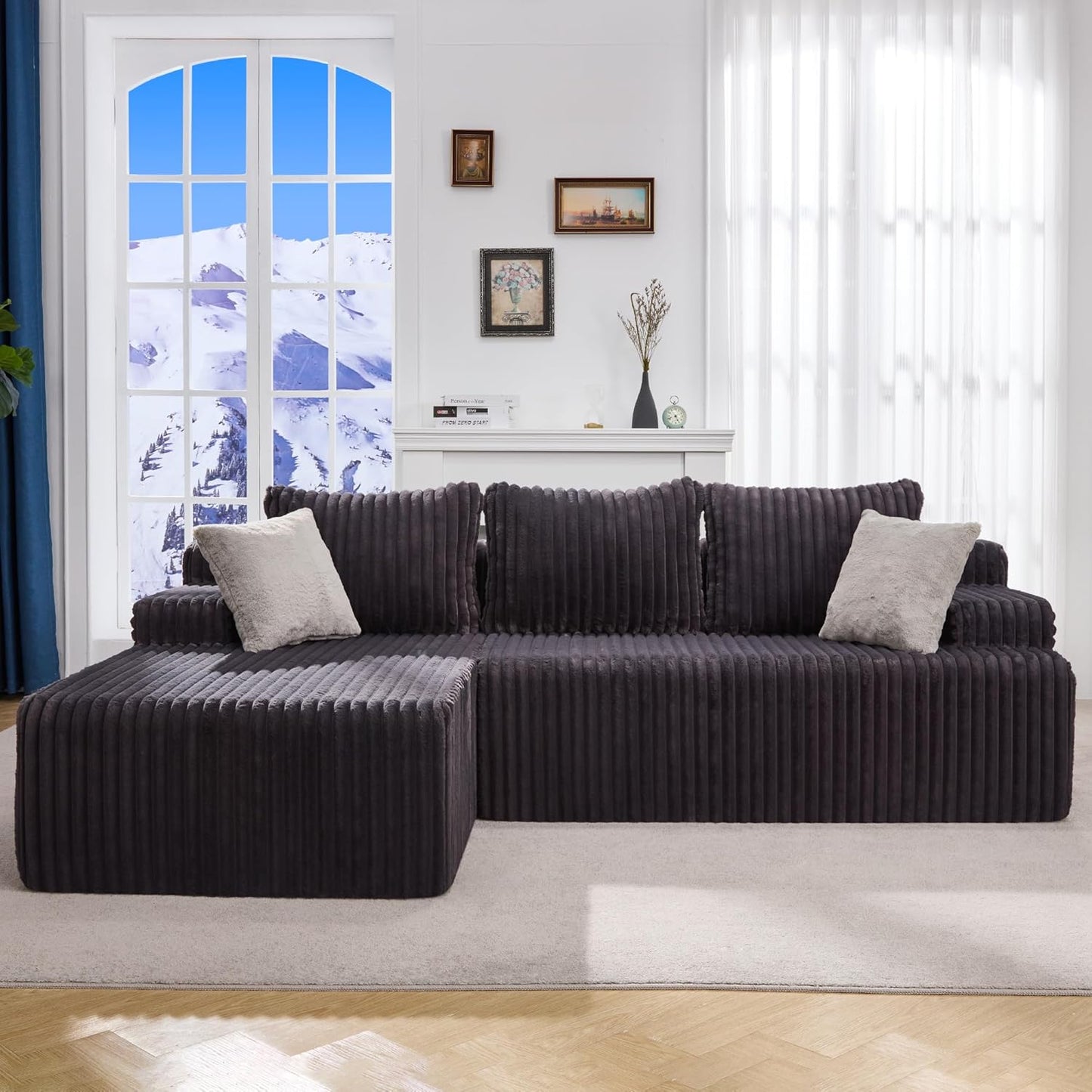 Hobestluk Modular Sectional Sofa Couch - Versatile L-Shape Design