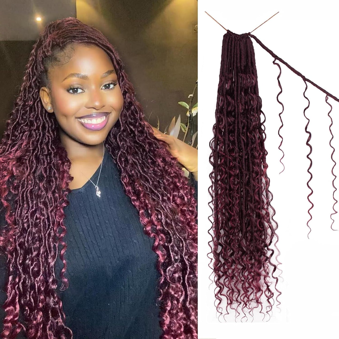 Boho Faux Locs Crochet Hair 30 Inch for Stunning Styles