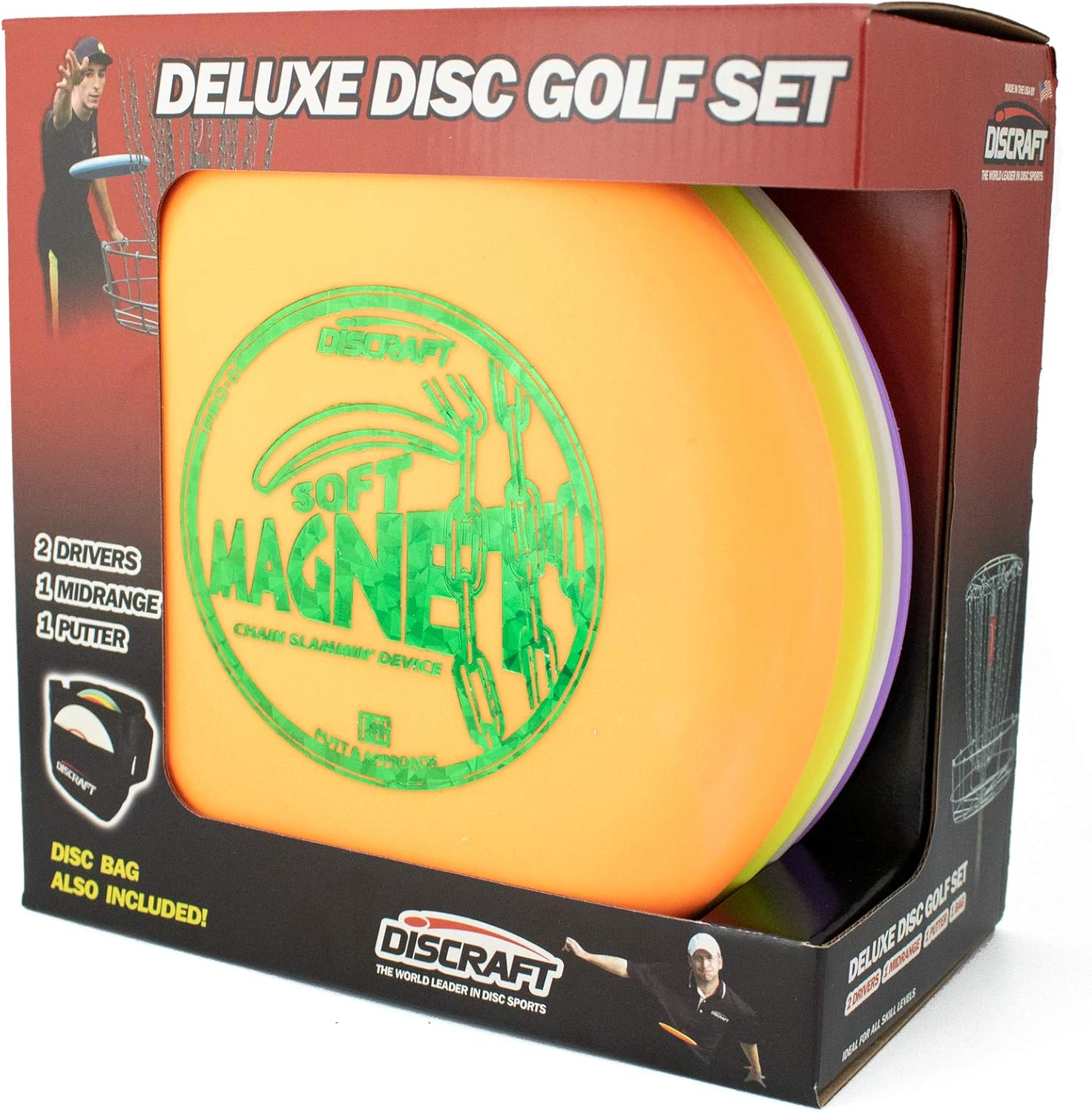 Pro Disc Golf Set - 4 Discs + Bag! Varying Models & Blends