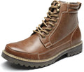 Men Oxfords Motorcycle Boot Fur Lined - Classic Lace-Up Style