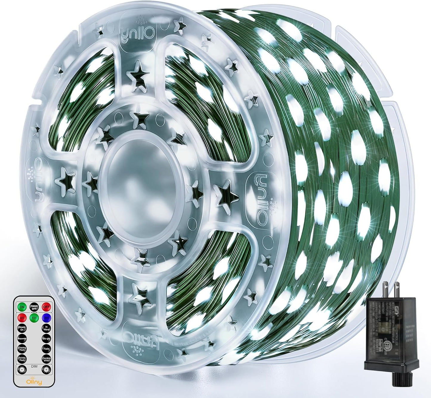 Ollny Christmas Lights 800 LED 262 FT Waterproof Outdoor Lights