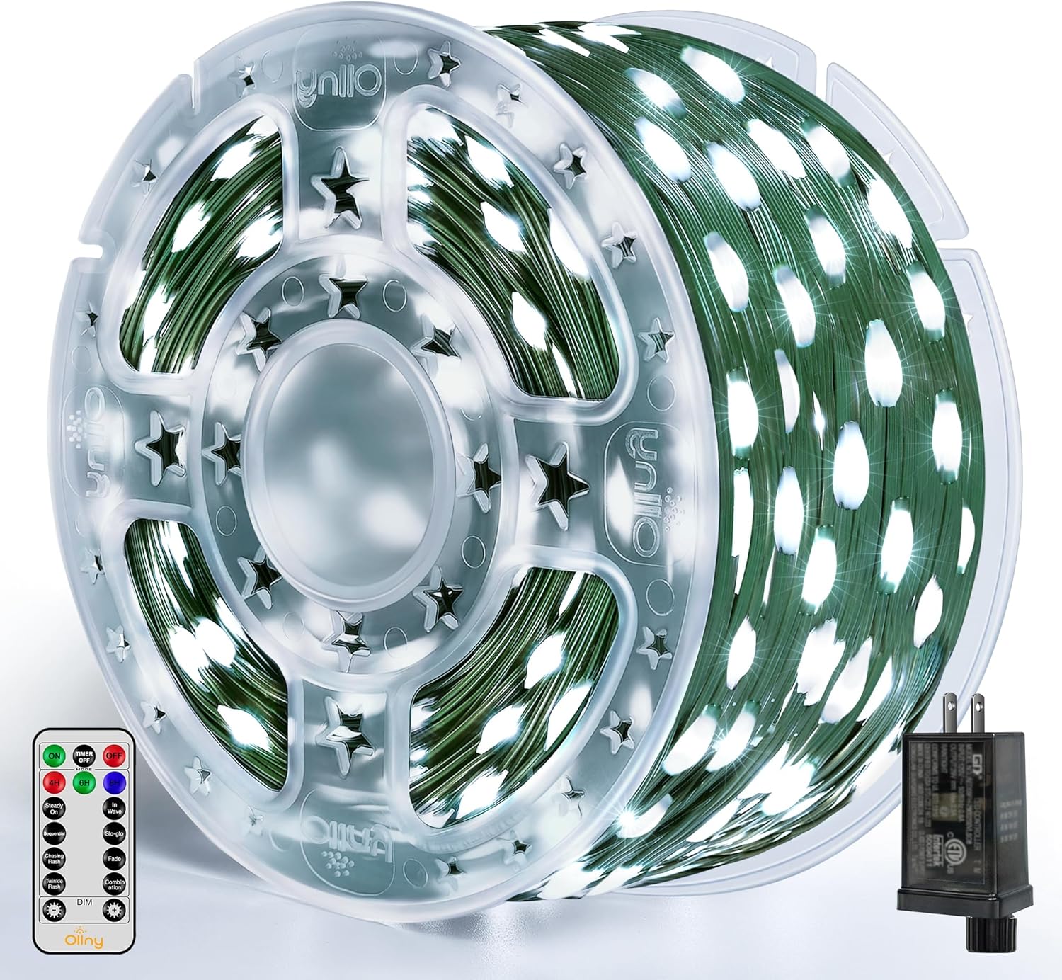Ollny Christmas Lights 800 LED 262 FT Waterproof Outdoor Lights