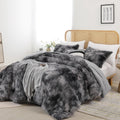 Smoofy Fluffy Queen Comforter Set - Luxury Faux Fur Queen Comforter