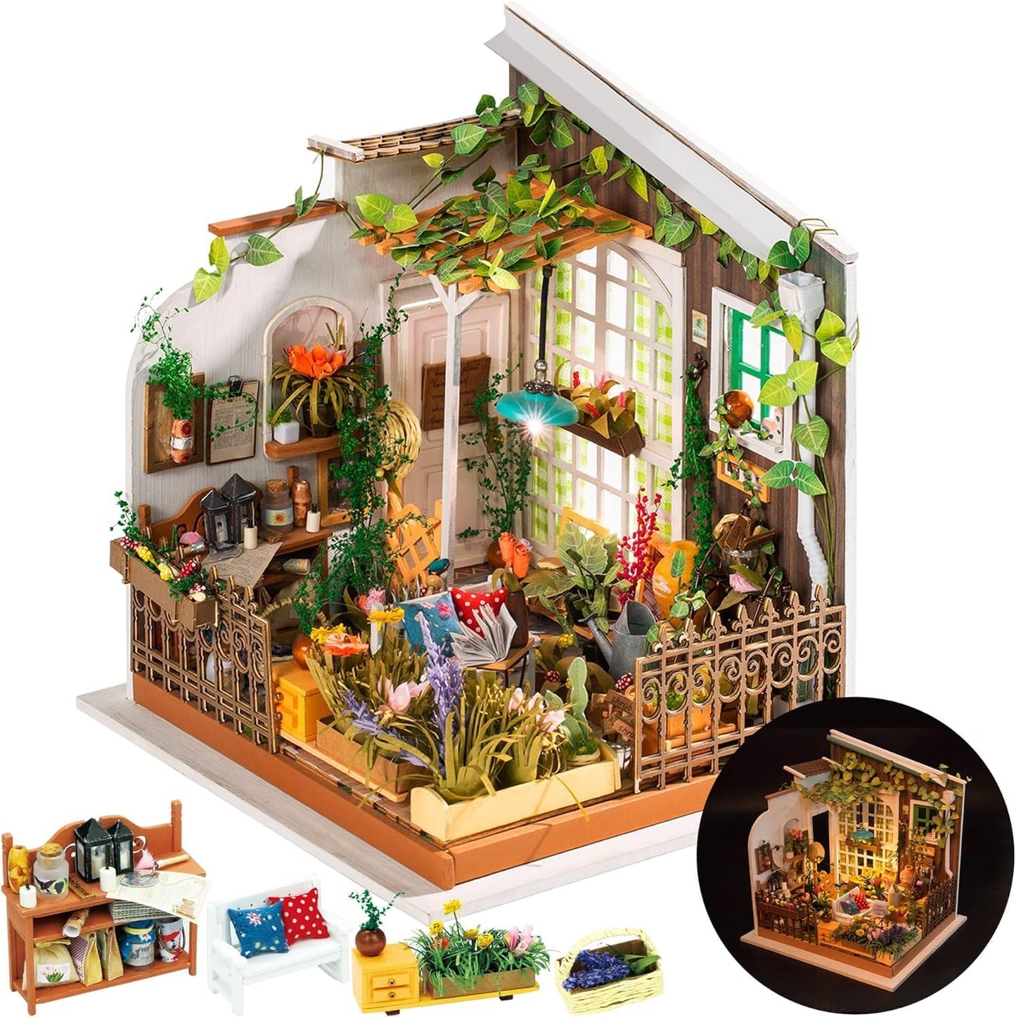 Rolife DIY Miniature House Kit - Miller's Garden for Adults