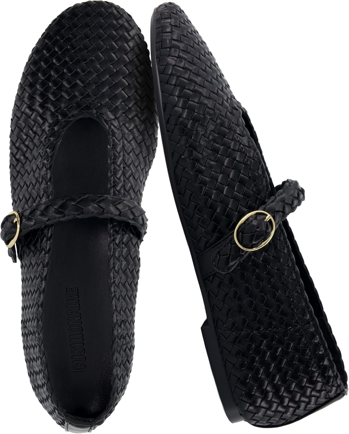 CUSHIONAIRE Bistro Mary Jane Flats for Women with Comfort