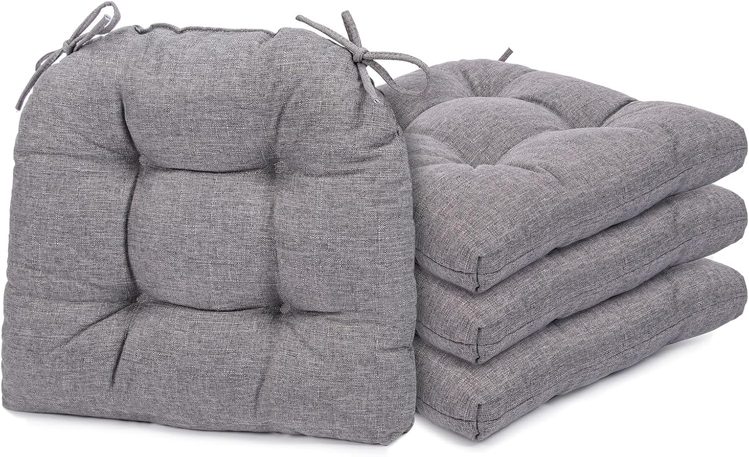 Soft and Comfortable Chair Cushions for Dining Chairs, 4 Pack