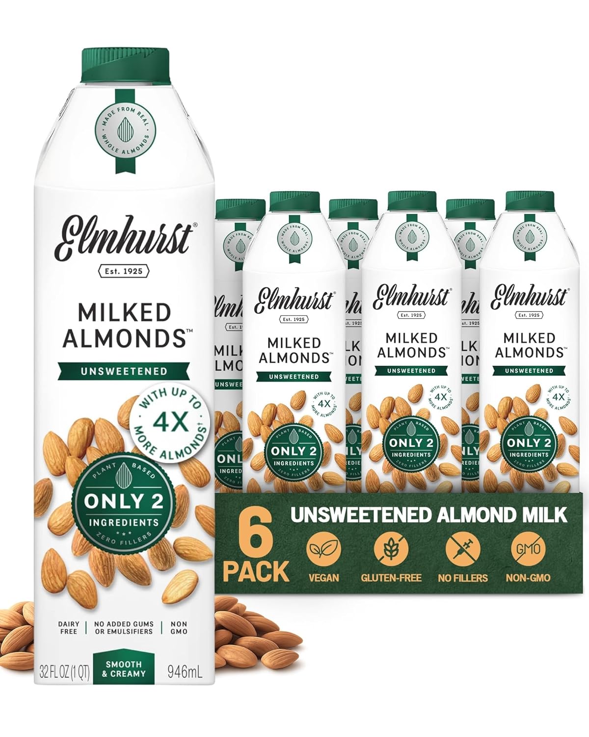 Unsweetened Almond Milk - Pure, Dairy-Free, and Delicious