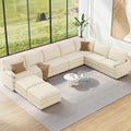 Large Modular Sectional Sofa Cloud Couch - Deep Seat Comfort