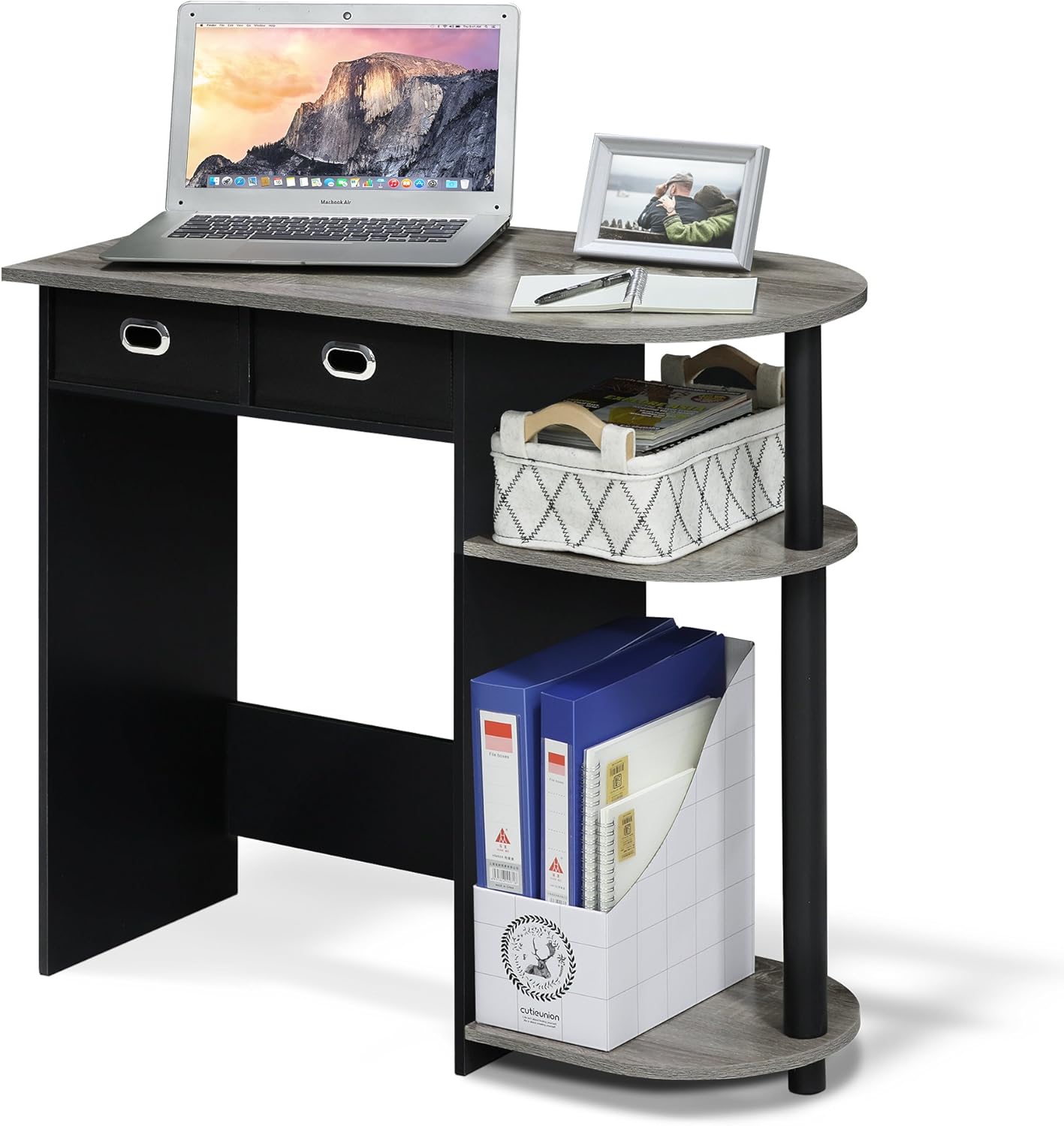 Furinno Go Green Home Laptop Desk with 2 Drawer Bins Review