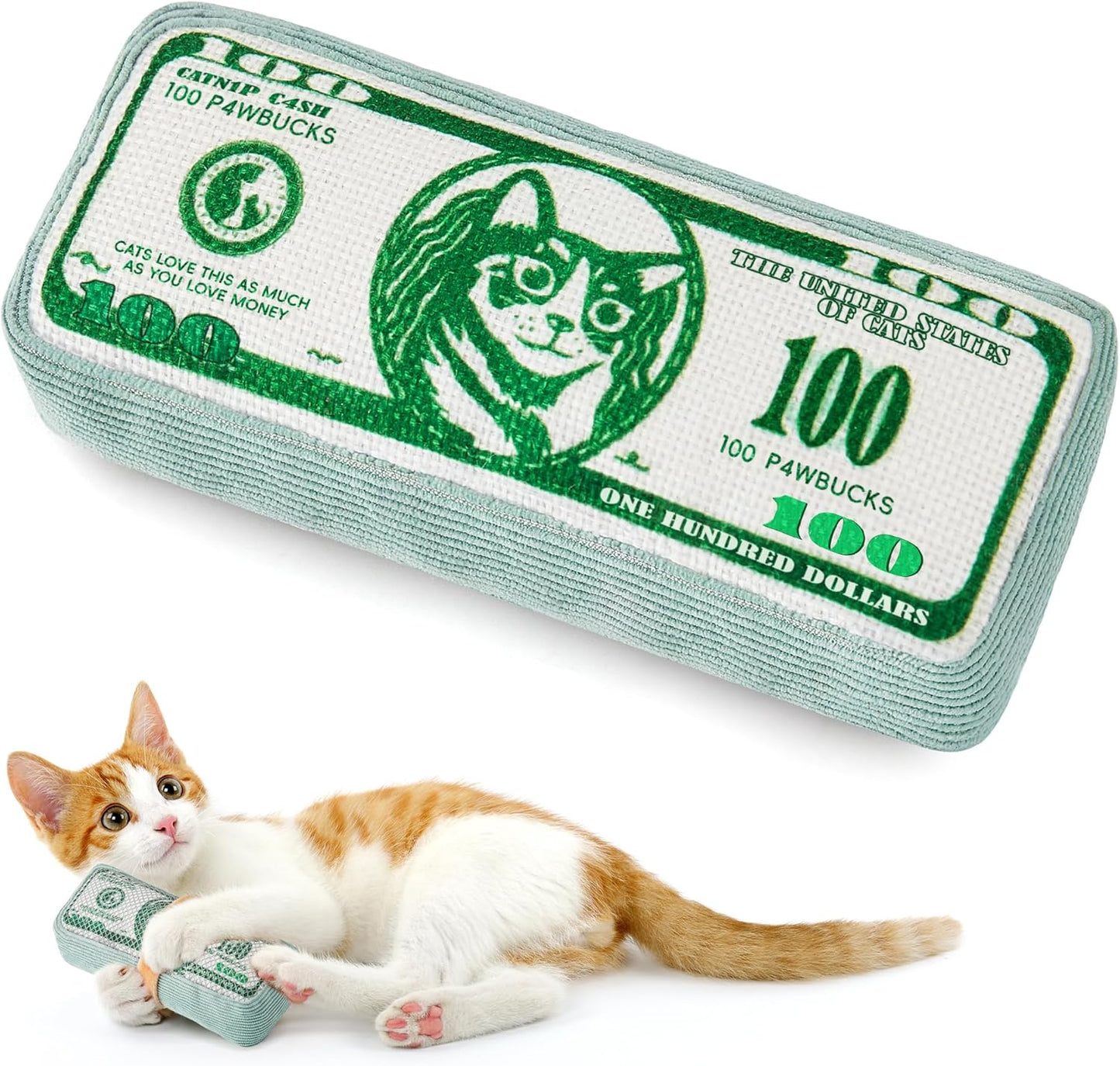 Interactive Mesh Catnip Toy for Teeth Cleaning