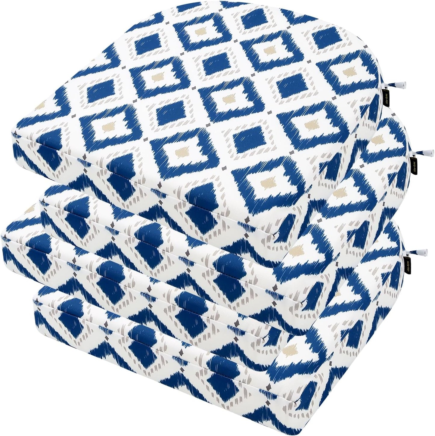 Outdoor Chair Cushions Set of 4, Waterproof and Stylish Comfort