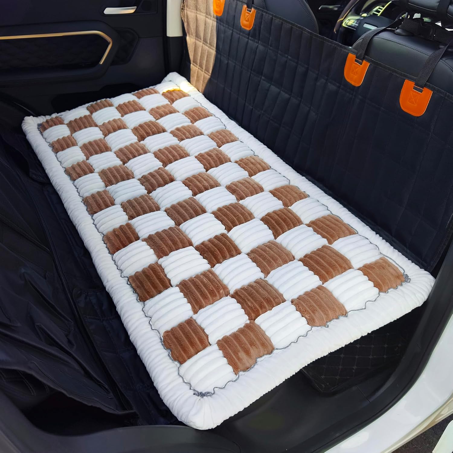 Backseat Pet Bed Mat for Cars - Deluxe Non-Slip Dog Bed