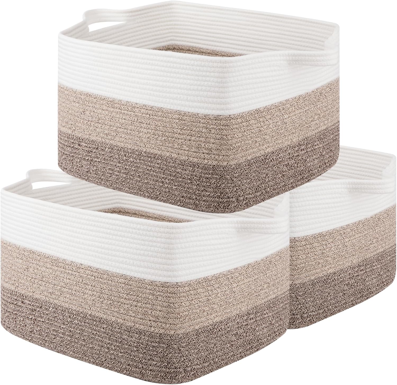 Rectangle Woven Storage Basket for Organizing Toys and More