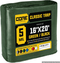 Core Tarps Classic 5 Mil Tarp Cover 16 x 20 - Waterproof, UV Resistant