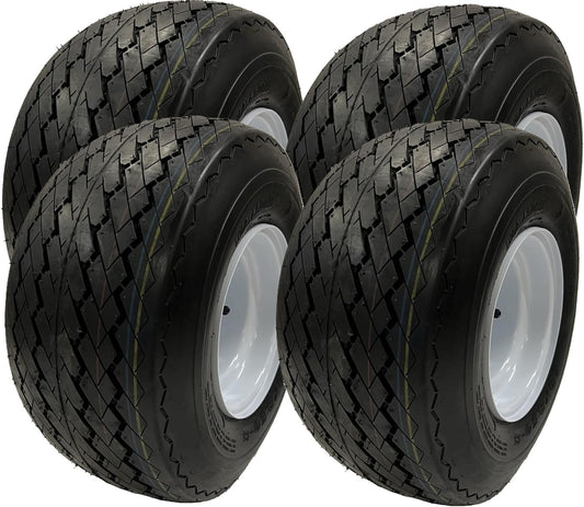 4-Pack 8in Golf Cart Wheels Tires for Club Car and More