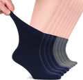 Hugh Ugoli Diabetic Socks for Men, Loose Ankle Rayon - Soft Comfort