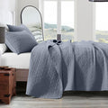 Quilt Set King Size Denim Blue - Soft Lightweight All-Season