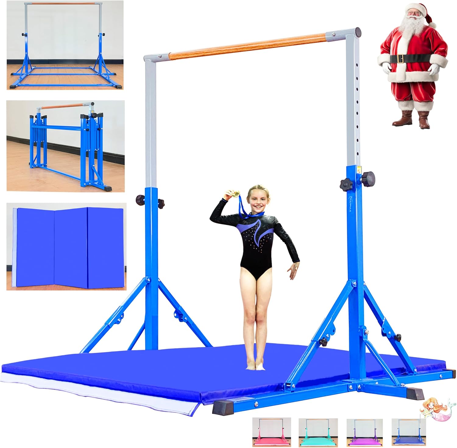Professional Grade Gymnastic Bar for Kids and Teens Ages 3-25
