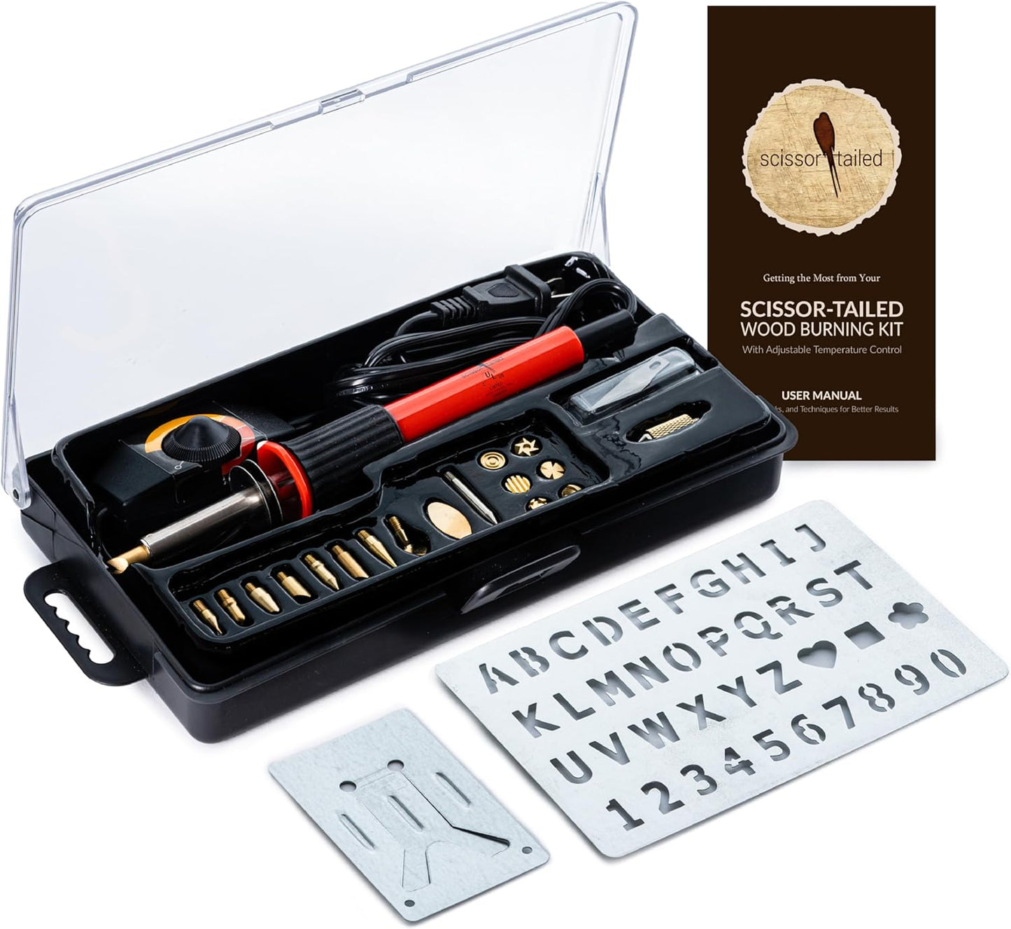 Wood Burning Kit 22PCS with Adjustable Temperature Pen & Tips