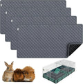 Guinea Pig Cage Liners 24x49 in 4-Pack - Washable, Waterproof