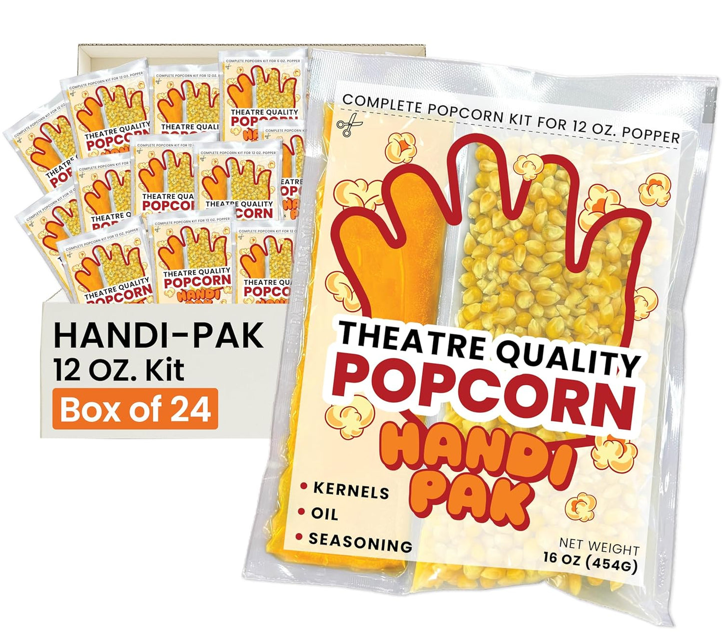 Handi-Pak Gourmet Popcorn Kit for Movie Theater Style Treats